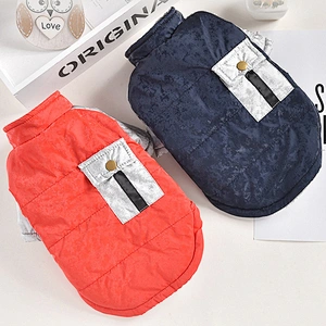 Pet Thick Flannel Warm Clothes 2021 Autumn And Winter Pocket Windproof Dog Jacket
