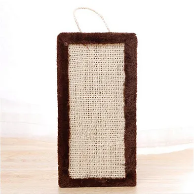 Wooden Cat Scratch Pad Modern Sisal Grind Paw Cat Scratcher Cardboard