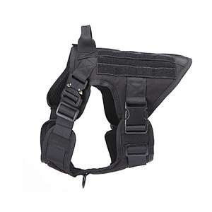 Custom Tactical Dog Harness Adjustable Heavy Easy Control No Pull Nylon Harness For Dog