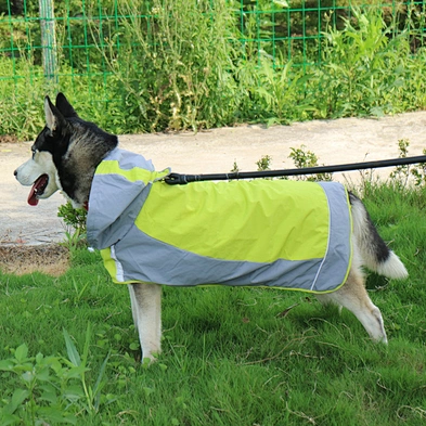 Wholesale Pet Outdoor Waterproof coat Reflective Big Dog Raincoat Breathable Raincoat Jackets for dog