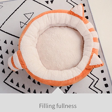 Hot sale cat bed closed pet bed winter plus velvet dog bed