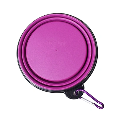 Weciygg Portable Pet Supplies Food Bowl Outdoor Folding Drinking Dog Bowl