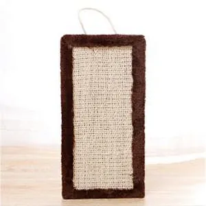 Wooden Cat Scratch Pad Modern Sisal Grind Paw Cat Scratcher Cardboard