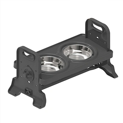 Wholesale New Pet Feeder bowl dog cat stainless steel Double Bowls metal pet food bowl