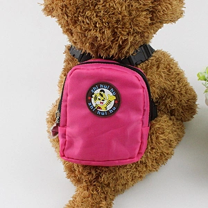 Wholesale Pet Outside Backpack Adjustable Dog Rucksack Bag Oxford Dog Backpack with Leash Harness