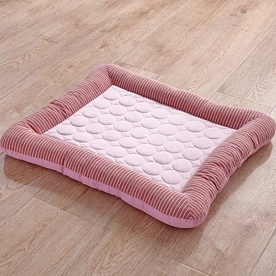 Wholesale Amazon Pet Summer Mat Small and Medium Pet Ice Silk Mattress Dog Cat Ice Cooling mat