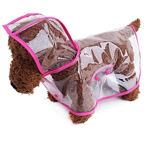Wholesale  Dog Raincoat Dog Rain Clothes waterproof Pet Clothes Transparent Raincoat