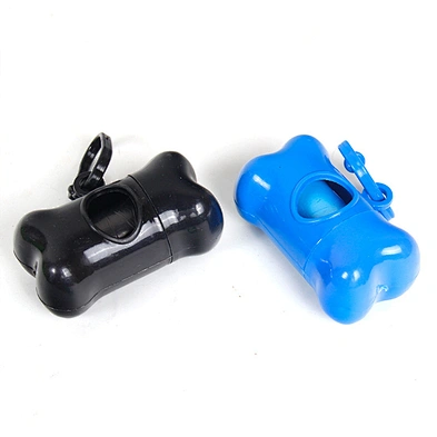 Amazon hot sale Bone garbage bag Bone type pet trash bag dispenser Dog poop garbage bag storage box