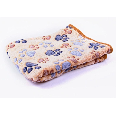 Fleece Pet Cat Blanket Soft Coral Fleece Dog Print Blanket