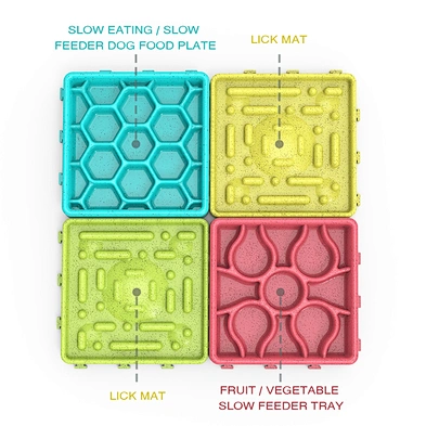 Friendly licking dog toy feeder bowl dog licking mat slow feeder