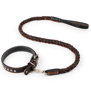 Luxury dog collar leash custom designer pet dog collar with spring