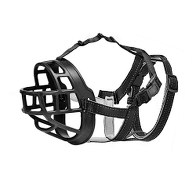 Adjustable Dog Muzzles Anti Biting Barking Breathable Safety Soft Polyester Reflective Dog Muzzles
