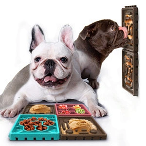 Hot sale anti-choking slow food bowl licking plate dog slow food bowl