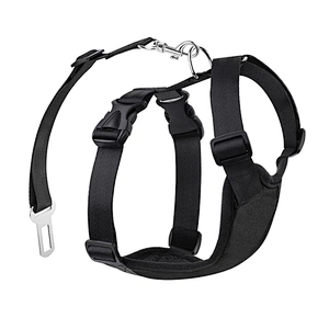 Wholesale pet car seat harness vest dog car harness with safety seat belt