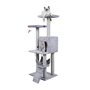 Wood cat tower very big wholesale climbing cheap luxury modern tall wooden cat tree with condo