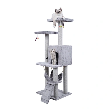 Wood cat tower very big wholesale climbing cheap luxury modern tall wooden cat tree with condo