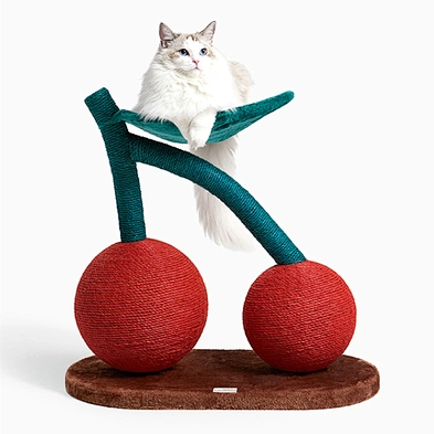 Large Cat Scratching Tree New Design Sisal Luxury Cherry Cat Tree