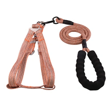 Security Step In Material Large Dog Warking Harness And Leash Set