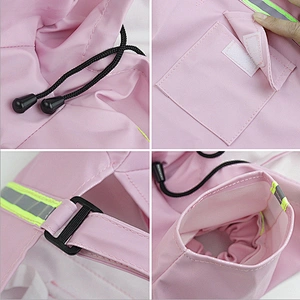 Factory directly sell reflective waterproof dog rain coat clothes pet dog coat