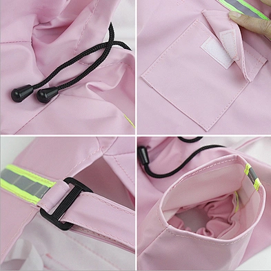 Factory directly sell reflective waterproof dog rain coat clothes pet dog coat