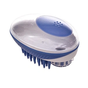 Pet Dog Hair Grooming Brush Massage Wholesale Cheap Plastic Silicone Dog Bath Brush With Soap Dispenser