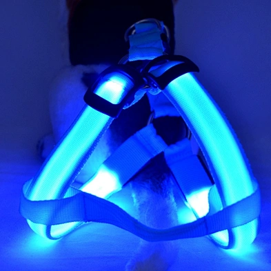 USB Charge Light Up LED Dog Chest Harness For Wholesale