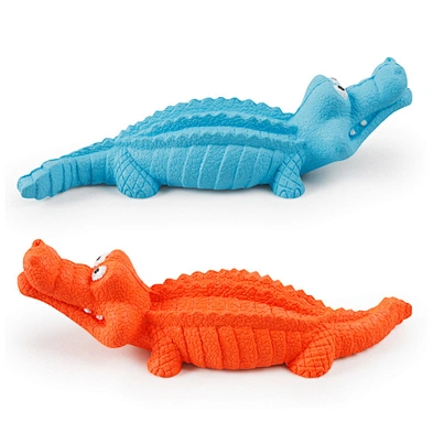 Squeaky Dog Chew Toy Indestructible Interactive Eco Friendly Rubber Dog Toys