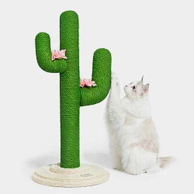 Natural Sisal Cat Scratching Post Cactus Cat Scratcher Large Cactus Cat Tree
