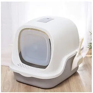 Enclosed Cat Litter Box New 2021 Best Clean Plastic Big Cat Closed Litter Boxes