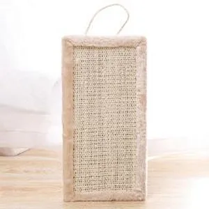 Wooden Cat Scratch Pad Modern Sisal Grind Paw Cat Scratcher Cardboard
