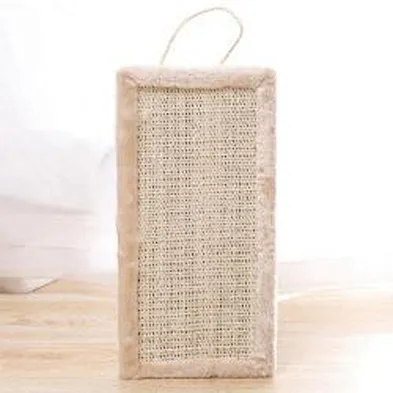 Wooden Cat Scratch Pad Modern Sisal Grind Paw Cat Scratcher Cardboard