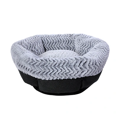 Hot sale Cat kennel plush dog round soft deep sleep warm pad pet bed