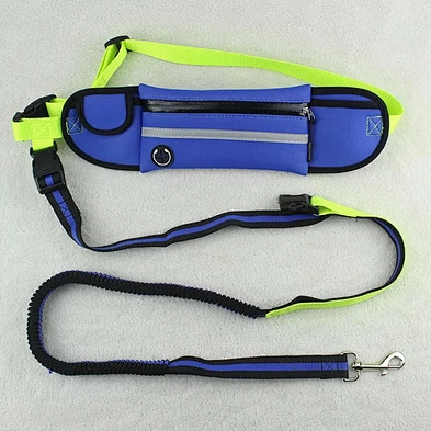 Multi function Durable Waterproof Elastic Reflective Bungee Hands Free Dog Leash For Running