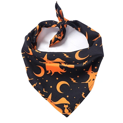 Cheapest Halloween Dog Bandana Custom Printed New Design Dog Halloween Bandana