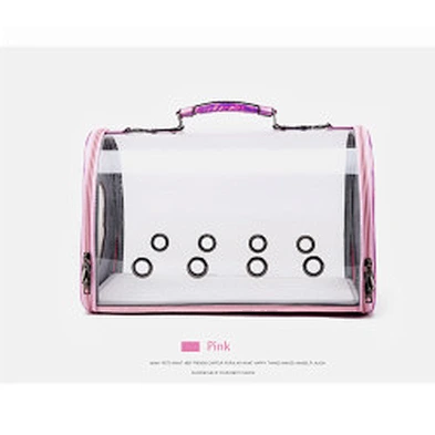 Airplane and Car Travel Dog Carriers Soft-Side Cat Pet Carrying Bag transparent and breathable pet cat and dog handbag