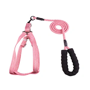 Security Step In Material Large Dog Warking Harness And Leash Set