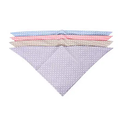 Wholesale Plain Dog Bandana Custom 100% Cotton Cute Design Grid Pet Dog Bandana
