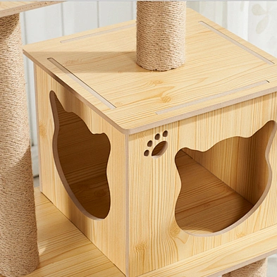 Large Cat Tree Tower Wooden Luxury Big Cat Tree House For Cats