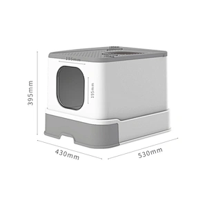 Large drawer top entry litter box full enclosed cat toilet deodorant cat litter box