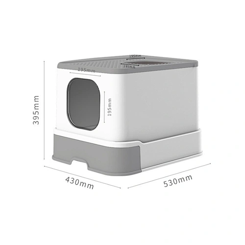 Large drawer top entry litter box full enclosed cat toilet deodorant cat litter box
