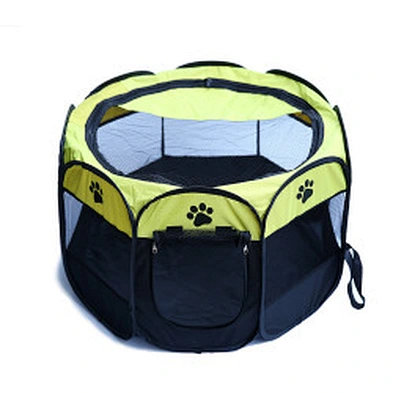 Collapsible octagonal pet tent Oxford cloth pet fence waterproof and scratch resistant dog play pen