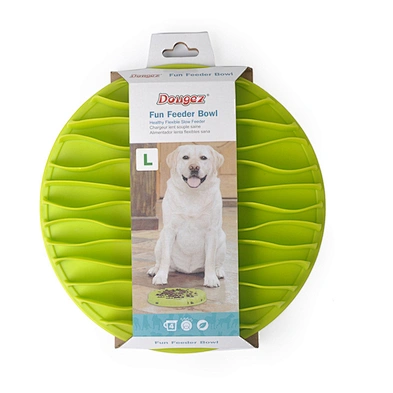Wholesale Pet Dog Slow Feeder Bowl Plastic TPR Wave Durable Dog Pet Bowl