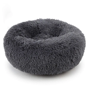 Cheap Calming Plush Good Quality Pet Donut Dog Bed for Dog Cute Fluffy Soft Cat Bed