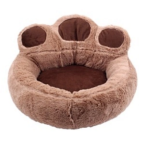 Amazon Luxury Pet Bed Paw Shape Dog Bed Round Fashionable Dog Cat Pet Bed