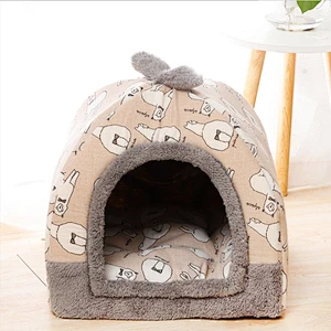 Windproof Pet House Dog Cheap Indoor Winter Warm Soft Foldable Large Dog House For Sale