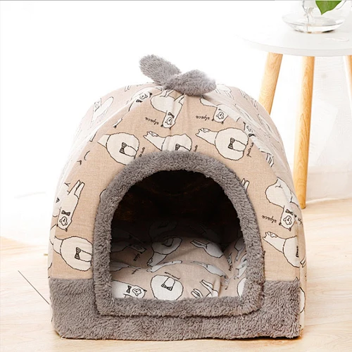 Windproof Pet House Dog Cheap Indoor Winter Warm Soft Foldable Large Dog House For Sale