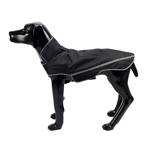 Wholesale OEM Dog Raincoat Blue Waterproof Professional Outdoor Large Dog Rain Coat With Reflective Stripe