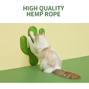 Sisal Cat Scratch Post Durable Floor And Wall Mounted Cactus Cat Scratching Pad
