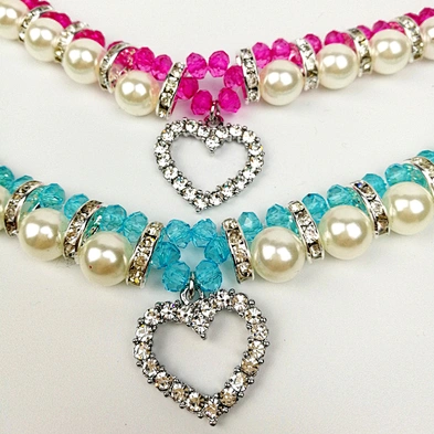 Pet Accessories Dog Products Diamond Dog Necklace Custom Dog Pearl Necklace For Cat