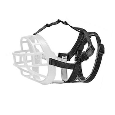 Adjustable Dog Muzzles Anti Biting Barking Breathable Safety Soft Polyester Reflective Dog Muzzles